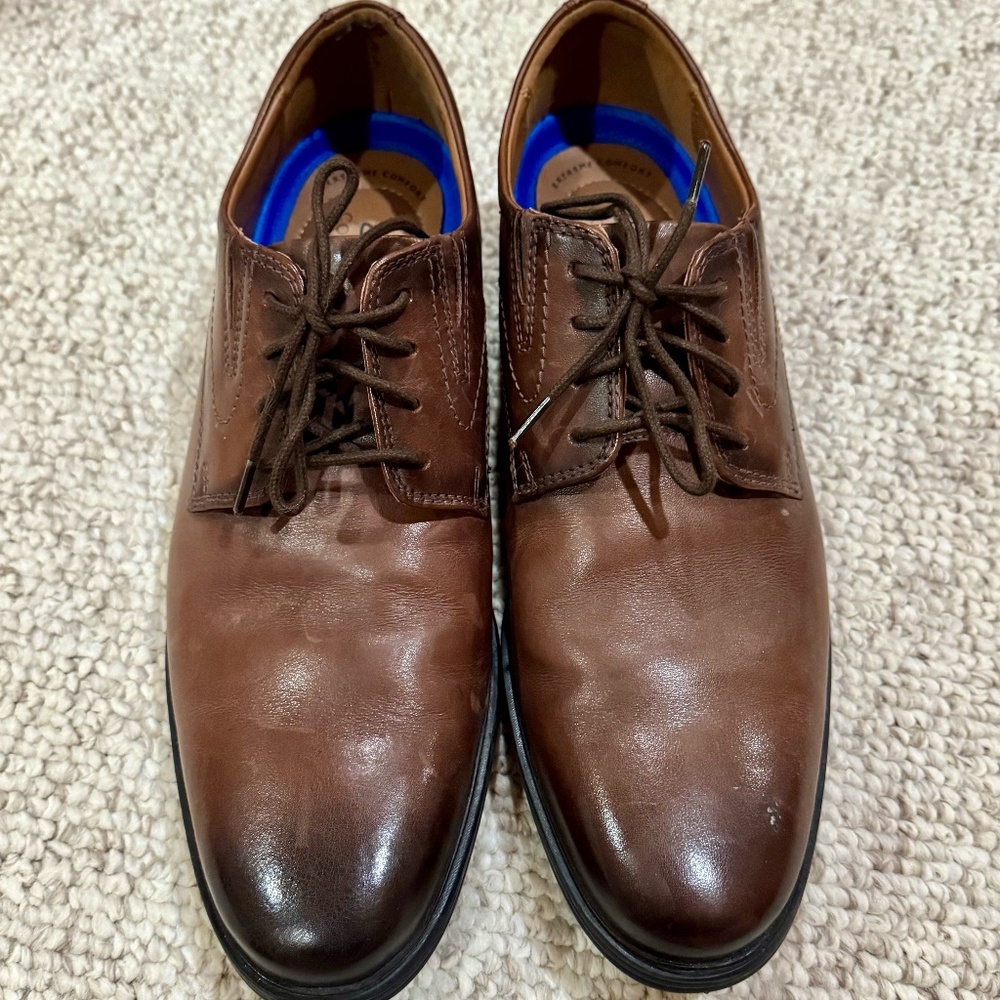 Clarks Collection Men's Leather Dress Shoes - Brown - US 9.5M